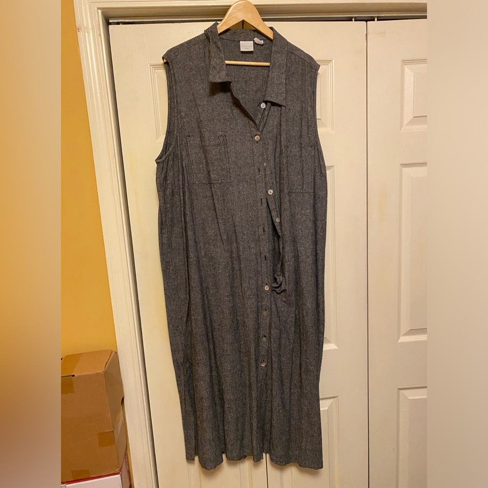 Studio C Black and white linen dress